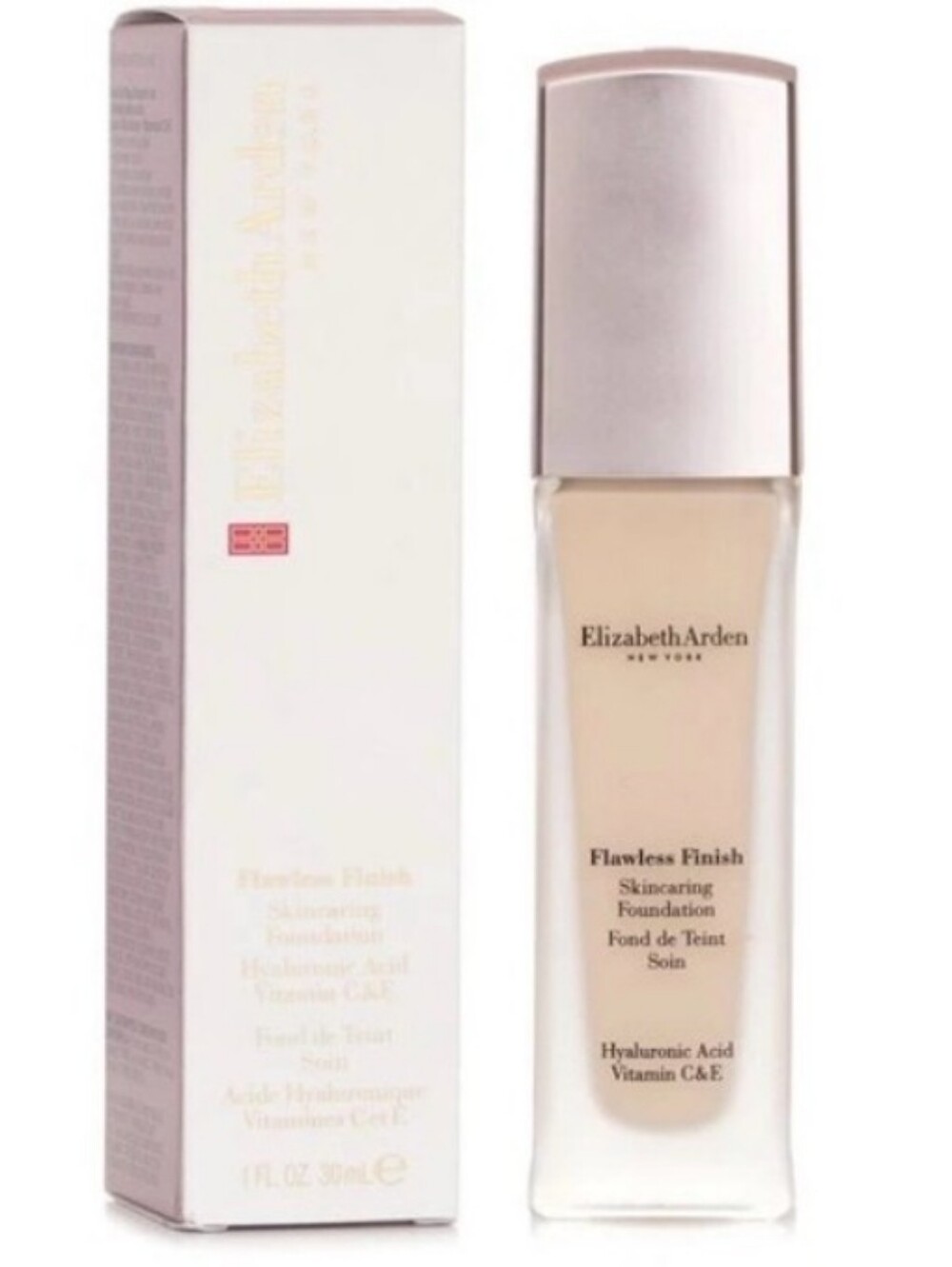 2- Elizabeth Arden Flawless Finish Skincaring Foundation~100C 30ml NIB